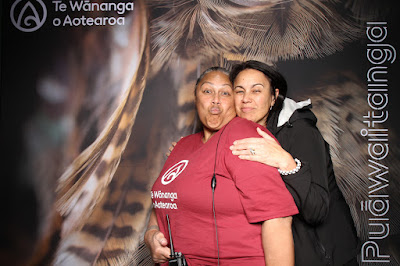 Booth photo from Ceremony 3 of the TWoA Tāmaki Makaurau 2025 Graduations (March 2025) held at the Mangere Arts Centre in Auckland, New Zealand on Wednesday, 12 March, 2025. Photo: InstaBooth by KeyImagery Photography. Copyright: © 2025 Te Wānanga o Aotearoa.