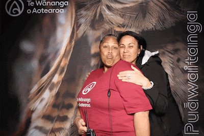 Booth photo from Ceremony 3 of the TWoA Tāmaki Makaurau 2025 Graduations (March 2025) held at the Mangere Arts Centre in Auckland, New Zealand on Wednesday, 12 March, 2025. Photo: InstaBooth by KeyImagery Photography. Copyright: © 2025 Te Wānanga o Aotearoa.