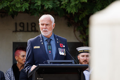 Photo from the Anzac Day 2025 Civic Service held at Memorial Park in Hamilton, Waikato, New Zealand on Friday, 25 April, 2025. Photography by Mike Walen / KeyImagery Photography. Copyright: © 2025 Hamilton City Council.