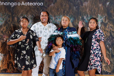 Studio photo from the TWoA Tainui 2023 Graduations (Ceremony 1 - Wednesday Morning), held at Hamilton Boys High School, Hamilton, Waikato, New Zealand on Wednesday, 19 April 2023. Photo: Mike Walen / KeyImagery Photography. Copyright: © Te Wananga o Aotearoa.