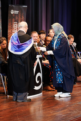 Photo from the TWoA Tāmaki Makaurau 2023 Graduations (Ceremony 2 @ 3pm), held at the Due Drop Events Centre, Manukau, Auckland, New Zealand on Wednesday, 7 June, 2023. Photo: Mike Walen / KeyImagery Photography. Copyright: © Te Wānanga o Aotearoa.