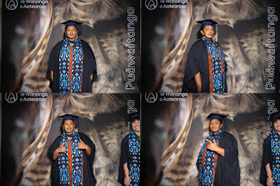 Booth photo from the TWoA Tainui 2025 Graduations (Ceremony 3 @ 10am) held at Claudelands Event Centre in Hamilton, Waikato, New Zealand on Wednesday, 30 April, 2025. Photography by InstaBooth / KeyImagery Photography. Copyright: © 2025 Te Wānanga o Aotearoa.