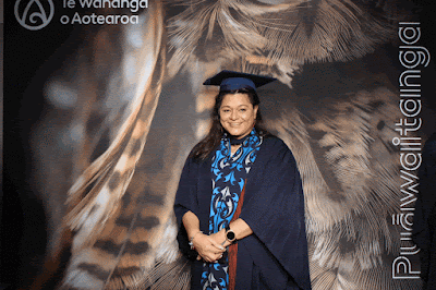 Booth photo from the TWoA Tainui 2025 Graduations (Ceremony 3 @ 10am) held at Claudelands Event Centre in Hamilton, Waikato, New Zealand on Wednesday, 30 April, 2025. Photography by InstaBooth / KeyImagery Photography. Copyright: © 2025 Te Wānanga o Aotearoa.