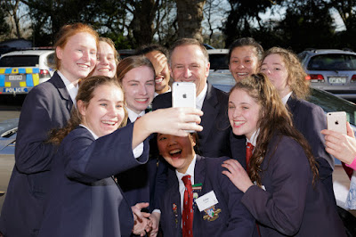 Photo from John Key's visit to Waikato Diocesan School for Girls, Hamilton, New Zealand, on Thursday 23 July 2015.  Photo: Mike Walen / KeyImagery Photography