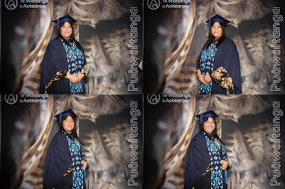 Booth photo from the TWoA Tainui 2025 Graduations (Ceremony 3 @ 10am) held at Claudelands Event Centre in Hamilton, Waikato, New Zealand on Wednesday, 30 April, 2025. Photography by InstaBooth / KeyImagery Photography. Copyright: © 2025 Te Wānanga o Aotearoa.