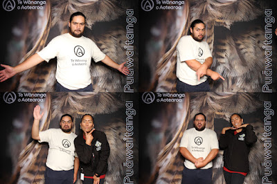 Booth photo from Ceremony 1 of the TWoA Tāmaki Makaurau 2025 Graduations (March 2025) held at the Mangere Arts Centre in Auckland, New Zealand on Wednesday, 12 March, 2025. Photo: InstaBooth by KeyImagery Photography. Copyright: © 2025 Te Wānanga o Aotearoa.