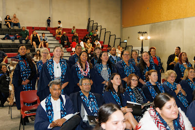 Ceremony photo from the TWoA Tainui 2023 Graduations (Ceremony 1 - Wednesday Morning), held at Hamilton Boys High School, Hamilton, Waikato, New Zealand on Wednesday, 19 April 2023. Photo: Mike Walen / KeyImagery Photography. Copyright: © Te Wananga o Aotearoa.