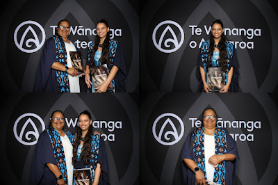 Booth photo from the TWoA Te Tai Tokerau (Kaitaia) 2025 Graduation held at Te Kura Kaupapa Maori o Pukemiro in Kaitaia, Northland, New Zealand on Monday, 14 April, 2025. Photo by InstaBooth / KeyImagery Photography. Copyright: © 2025 Te Wānanga o Aotearoa.