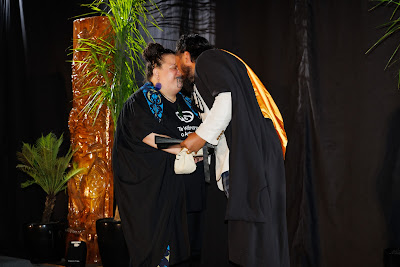 Ceremony photo from the TWoA Tainui 2023 Graduations (Ceremony 1 - Wednesday Morning), held at Hamilton Boys High School, Hamilton, Waikato, New Zealand on Wednesday, 19 April 2023. Photo: Mike Walen / KeyImagery Photography. Copyright: © Te Wananga o Aotearoa.