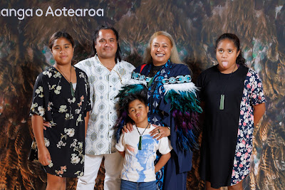 Studio photo from the TWoA Tainui 2023 Graduations (Ceremony 1 - Wednesday Morning), held at Hamilton Boys High School, Hamilton, Waikato, New Zealand on Wednesday, 19 April 2023. Photo: Mike Walen / KeyImagery Photography. Copyright: © Te Wananga o Aotearoa.