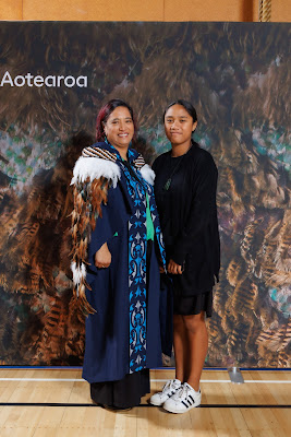 Studio photo from the TWoA Tainui 2023 Graduations (Ceremony 1 - Wednesday Morning), held at Hamilton Boys High School, Hamilton, Waikato, New Zealand on Wednesday, 19 April 2023. Photo: Mike Walen / KeyImagery Photography. Copyright: © Te Wananga o Aotearoa.