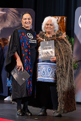 Photo from the TWoA Whirikoka 2024 Graduation (Gisborne), held at the War Memorial Theatre, Gisborne, East Coast, New Zealand on Wednesday, 16 April, 2025. Photo by Alick Saunders for KeyImagery Photography. Copyright: © 2025 Te Wānanga o Aotearoa.