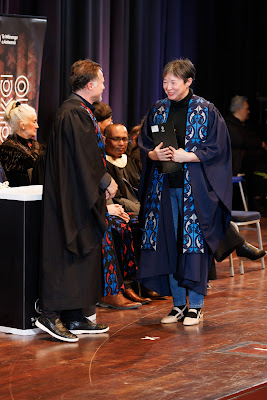 Photo from the TWoA Tāmaki Makaurau 2023 Graduations (Ceremony 2 @ 3pm), held at the Due Drop Events Centre, Manukau, Auckland, New Zealand on Wednesday, 7 June, 2023. Photo: Mike Walen / KeyImagery Photography. Copyright: © Te Wānanga o Aotearoa.