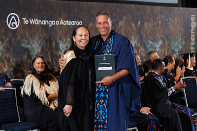 Photo from the TWoA Tāmaki Makaurau 2023 November Graduations (Ceremony 1 @ 1pm), held at the Due Drop Events Centre, Manukau, Auckland, New Zealand on Tuesday, 28 November, 2023. Photo: Mike Walen / KeyImagery Photography. Copyright: © Te Wānanga o Aotearoa.