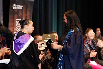Photo from the TWoA Tāmaki Makaurau 2023 Graduations (Ceremony 4 @ 10am), held at the Due Drop Events Centre, Manukau, Auckland, New Zealand on Thursday, 8 June, 2023. Photo: Mike Walen / KeyImagery Photography. Copyright: © Te Wānanga o Aotearoa.