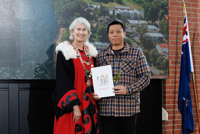Photo from the HCC NZ Citizenship Ceremony 1 (Morning) held at The Atrium, Wintec/Te Pukenga, Hamilton, Waikato, New Zealand at 10:00am on Monday, 15 April, 2024. Photo: Mike Walen / KeyImagery Photography. Copyright: © Hamilton City Council.