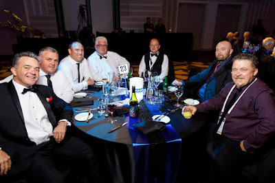 Photo from the Gala Dinner on Day 2 of the HIANZ Conference & Trade Show 2019 held at the Claudelands Events Centre, Hamilton, New Zealand. Taken: Thursday, 4 July 2019. Photography: Mike Walen / KeyImagery Photography. Copyright: © HIANZ.