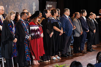 Photo from the TWoA Tāmaki Makaurau 2023 November Graduations (Ceremony 1 @ 1pm), held at the Due Drop Events Centre, Manukau, Auckland, New Zealand on Tuesday, 28 November, 2023. Photo: Mike Walen / KeyImagery Photography. Copyright: © Te Wānanga o Aotearoa.