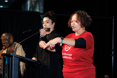 Photo from the TWoA Tainui 2025 Graduations (Ceremony 3 @ 10am) held at Claudelands Event Centre in Hamilton, Waikato, New Zealand on Wednesday, 30 April, 2025. Photography by Mike Walen / KeyImagery Photography. Copyright: © 2025 Te Wānanga o Aotearoa.