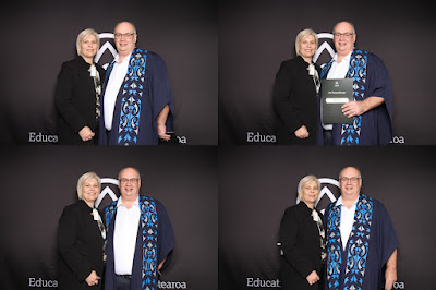 Photo from the TWoA Tāmaki Makaurau 2023 Graduations (Ceremony 5 @ 3pm), held at the Due Drop Events Centre, Manukau, Auckland, New Zealand on Thursday, 8 June, 2023. Photo: InstaBooth by KeyImagery Photography. Copyright: © Te Wānanga o Aotearoa.