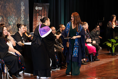 Photo from the TWoA Tāmaki Makaurau 2023 Graduations (Ceremony 4 @ 10am), held at the Due Drop Events Centre, Manukau, Auckland, New Zealand on Thursday, 8 June, 2023. Photo: Mike Walen / KeyImagery Photography. Copyright: © Te Wānanga o Aotearoa.