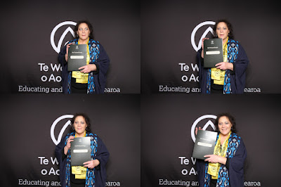 Photo from the TWoA Tāmaki Makaurau 2023 Graduations (Ceremony 5 @ 3pm), held at the Due Drop Events Centre, Manukau, Auckland, New Zealand on Thursday, 8 June, 2023. Photo: InstaBooth by KeyImagery Photography. Copyright: © Te Wānanga o Aotearoa.