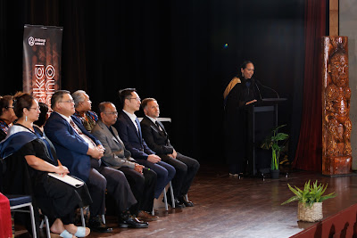 Photo from the TWoA Tāmaki Makaurau 2023 November Graduations (Ceremony 1 @ 1pm), held at the Due Drop Events Centre, Manukau, Auckland, New Zealand on Tuesday, 28 November, 2023. Photo: Mike Walen / KeyImagery Photography. Copyright: © Te Wānanga o Aotearoa.