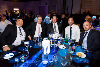 Photo from the Gala Dinner on Day 2 of the HIANZ Conference & Trade Show 2019 held at the Claudelands Events Centre, Hamilton, New Zealand. Taken: Thursday, 4 July 2019. Photography: Mike Walen / KeyImagery Photography. Copyright: © HIANZ.