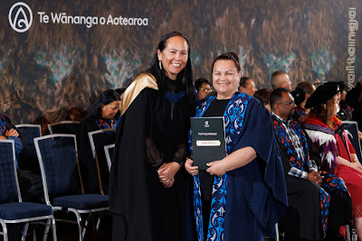 Photo from the TWoA Tāmaki Makaurau 2023 November Graduations (Ceremony 1 @ 1pm), held at the Due Drop Events Centre, Manukau, Auckland, New Zealand on Tuesday, 28 November, 2023. Photo: Mike Walen / KeyImagery Photography. Copyright: © Te Wānanga o Aotearoa.