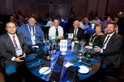 Photo from the Gala Dinner on Day 2 of the HIANZ Conference & Trade Show 2019 held at the Claudelands Events Centre, Hamilton, New Zealand. Taken: Thursday, 4 July 2019. Photography: Mike Walen / KeyImagery Photography. Copyright: © HIANZ.