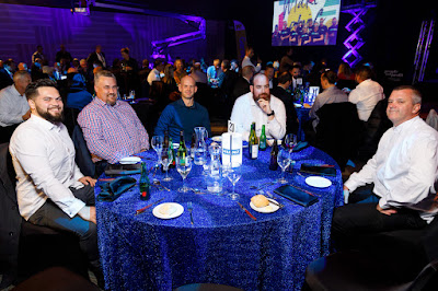 Photo from the Gala Dinner on Day 2 of the HIANZ Conference & Trade Show 2019 held at the Claudelands Events Centre, Hamilton, New Zealand. Taken: Thursday, 4 July 2019. Photography: Mike Walen / KeyImagery Photography. Copyright: © HIANZ.