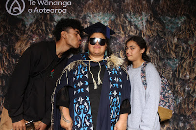 Booth photo from the TWoA Tainui 2021 Graduations (Thursday Morning - Ceremony 1), held at Elim Church, Te Rapa, Hamilton, New Zealand. Taken: Thursday 22 April 2021. Photo: InstaBooth / KeyImagery Photography. Copyright: © Te Wānanga o Aotearoa.