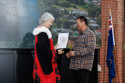 Photo from the HCC NZ Citizenship Ceremony 1 (Morning) held at The Atrium, Wintec/Te Pukenga, Hamilton, Waikato, New Zealand at 10:00am on Monday, 15 April, 2024. Photo: Mike Walen / KeyImagery Photography. Copyright: © Hamilton City Council.