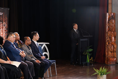 Photo from the TWoA Tāmaki Makaurau 2023 November Graduations (Ceremony 1 @ 1pm), held at the Due Drop Events Centre, Manukau, Auckland, New Zealand on Tuesday, 28 November, 2023. Photo: Mike Walen / KeyImagery Photography. Copyright: © Te Wānanga o Aotearoa.