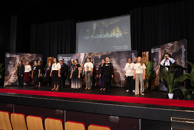 Photo from the TWoA Whirikoka 2024 Graduation (Gisborne), held at the War Memorial Theatre, Gisborne, East Coast, New Zealand on Wednesday, 16 April, 2025. Photo by Alick Saunders for KeyImagery Photography. Copyright: © 2025 Te Wānanga o Aotearoa.