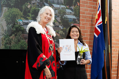 Photo from the HCC NZ Citizenship Ceremony (Morning) held in The Atrium, Wintec/Te Pukenga, Hamilton, Waikato, New Zealand at 10:00am on Monday, 12 February, 2024. Photo: Mike Walen / KeyImagery Photography. Copyright: © Hamilton City Council.