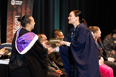 Photo from the TWoA Tāmaki Makaurau 2023 Graduations (Ceremony 4 @ 10am), held at the Due Drop Events Centre, Manukau, Auckland, New Zealand on Thursday, 8 June, 2023. Photo: Mike Walen / KeyImagery Photography. Copyright: © Te Wānanga o Aotearoa.