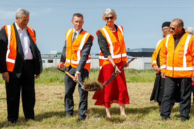 Photo from the Rotokauri Transport Hub Sod Turning Ceremony held in Hamilton, Waikato, New Zealand. Taken: Friday, 22 November 2019. Photography: Mike Walen / KeyImagery Photography. Copyright: © Hamilton City Council