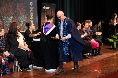 Photo from the TWoA Tāmaki Makaurau 2023 Graduations (Ceremony 4 @ 10am), held at the Due Drop Events Centre, Manukau, Auckland, New Zealand on Thursday, 8 June, 2023. Photo: Mike Walen / KeyImagery Photography. Copyright: © Te Wānanga o Aotearoa.
