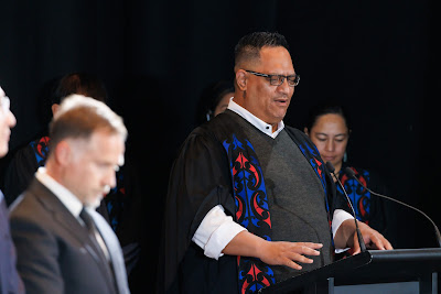 Photo from the TWoA Tāmaki Makaurau 2023 November Graduations (Ceremony 1 @ 1pm), held at the Due Drop Events Centre, Manukau, Auckland, New Zealand on Tuesday, 28 November, 2023. Photo: Mike Walen / KeyImagery Photography. Copyright: © Te Wānanga o Aotearoa.
