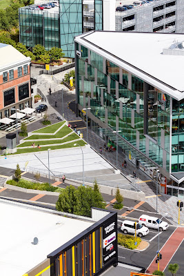 An aspect of Hamilton City, New Zealand, photographed from the top of the Centreplace building on Tuesday 31 March 2015. Photo: Mike Walen / KeyImagery Photography