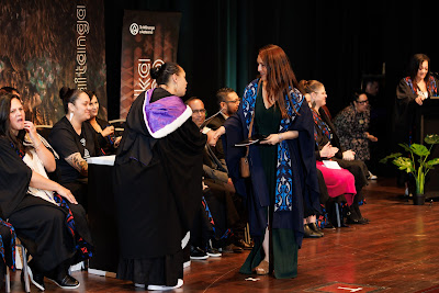 Photo from the TWoA Tāmaki Makaurau 2023 Graduations (Ceremony 4 @ 10am), held at the Due Drop Events Centre, Manukau, Auckland, New Zealand on Thursday, 8 June, 2023. Photo: Mike Walen / KeyImagery Photography. Copyright: © Te Wānanga o Aotearoa.