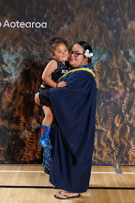 Studio photo from the TWoA Tainui 2023 Graduations (Ceremony 2 - Wednesday Afternoon), held at Hamilton Boys High School, Hamilton, Waikato, New Zealand on Wednesday, 19 April 2023. Photo: Mike Walen / KeyImagery Photography. Copyright: © Te Wananga o Aotearoa.