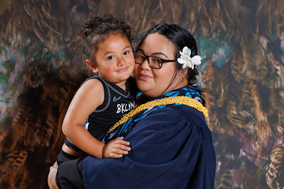Studio photo from the TWoA Tainui 2023 Graduations (Ceremony 2 - Wednesday Afternoon), held at Hamilton Boys High School, Hamilton, Waikato, New Zealand on Wednesday, 19 April 2023. Photo: Mike Walen / KeyImagery Photography. Copyright: © Te Wananga o Aotearoa.