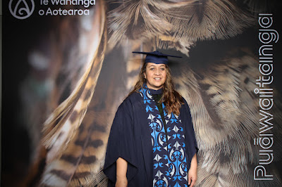Booth photo from the TWoA Tainui 2025 Graduations (Ceremony 3 @ 10am) held at Claudelands Event Centre in Hamilton, Waikato, New Zealand on Wednesday, 30 April, 2025. Photography by InstaBooth / KeyImagery Photography. Copyright: © 2025 Te Wānanga o Aotearoa.