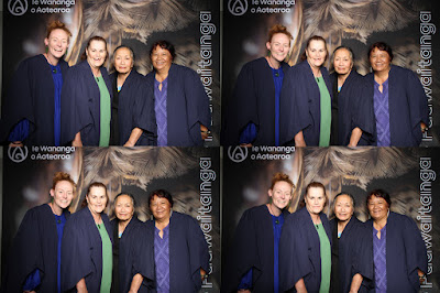 Booth photo from the TWoA Tainui 2025 Graduations (Ceremony 2 @ 2pm) held at Claudelands Event Centre in Hamilton, Waikato, New Zealand on Tuesday, 29 April, 2025. Photography by InstaBooth / KeyImagery Photography. Copyright: © 2025 Te Wānanga o Aotearoa.