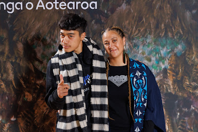 Studio photo from the TWoA Tainui 2023 Graduations (Ceremony 1 - Wednesday Morning), held at Hamilton Boys High School, Hamilton, Waikato, New Zealand on Wednesday, 19 April 2023. Photo: Mike Walen / KeyImagery Photography. Copyright: © Te Wananga o Aotearoa.