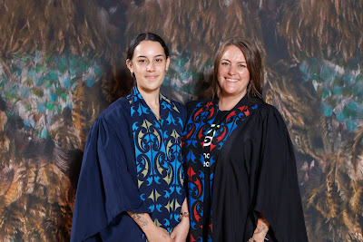 Studio photo from the TWoA Tainui 2023 Graduations (Ceremony 2 - Wednesday Afternoon), held at Hamilton Boys High School, Hamilton, Waikato, New Zealand on Wednesday, 19 April 2023. Photo: Mike Walen / KeyImagery Photography. Copyright: © Te Wananga o Aotearoa.