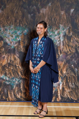 Studio photo from the TWoA Tainui 2023 Graduations (Ceremony 2 - Wednesday Afternoon), held at Hamilton Boys High School, Hamilton, Waikato, New Zealand on Wednesday, 19 April 2023. Photo: Mike Walen / KeyImagery Photography. Copyright: © Te Wananga o Aotearoa.