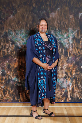 Studio photo from the TWoA Tainui 2023 Graduations (Ceremony 2 - Wednesday Afternoon), held at Hamilton Boys High School, Hamilton, Waikato, New Zealand on Wednesday, 19 April 2023. Photo: Mike Walen / KeyImagery Photography. Copyright: © Te Wananga o Aotearoa.